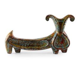 Tượng Gỗ Điêu Khắc Thủ Công - Dê Thân Dài