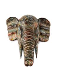 Tượng Gỗ Điêu Khắc Thủ Công - Voi Treo Tường