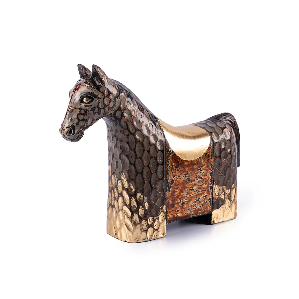 Driftwood Village Laccquer Art Collection - Armored Cloud Horse
