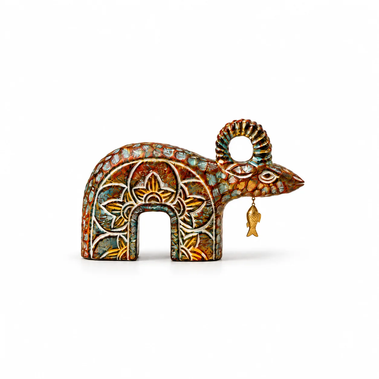 Làng-Củi-Lũ-Spring-Village-Gate-Goat-With-Fish